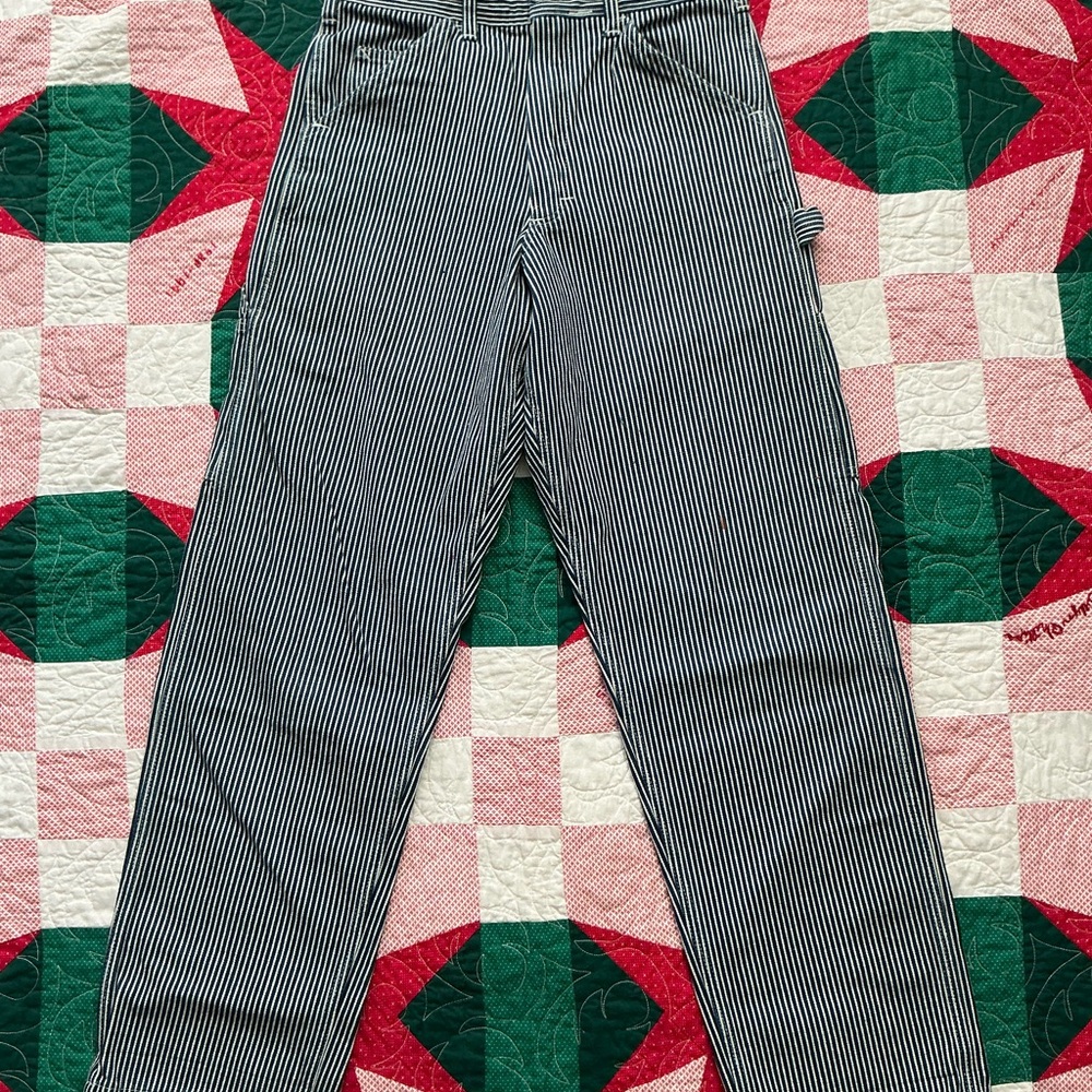 Stan Ray Black and White Pinstripe Cargo Pants